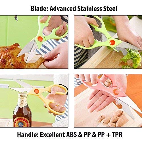 Multi-Function Kitchen Household for Vegetables, Fruit, Cheese & Meat Slices with Bottle Opener Stainless Steel Sea Food Scissor Multi-Function Kitchen Household for Vegetables, Fruit, Cheese & Meat Slices with Bottle Opener Stainless Steel Sea Food Scissor
